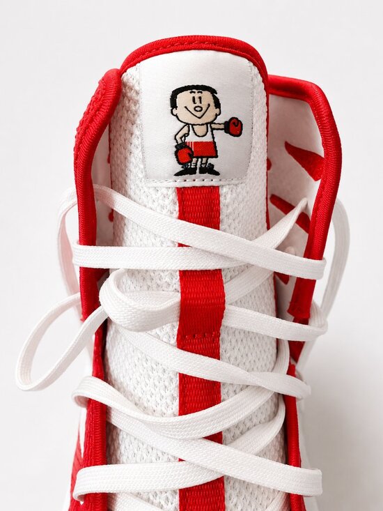 Adidas Japan Red White Boxing Shoes High Top Sneakers NWT Rare Vintage main image 4